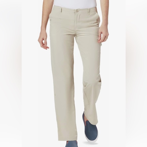 COLUMBIA Fishing Gear Performance Tan Pants Size 10 NWOT - Picture 1 of 11